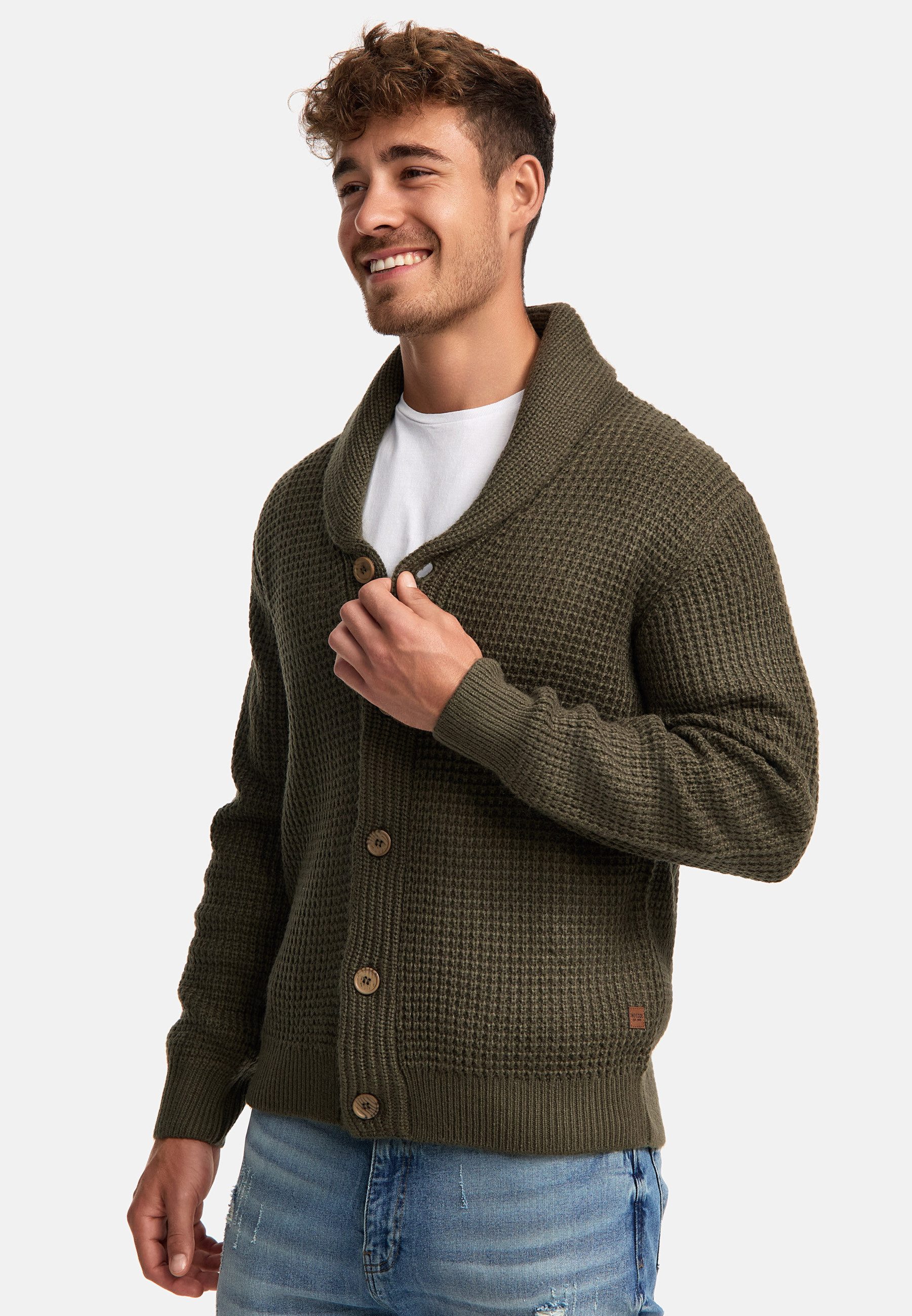 Indicode Strickjacke Herren INBrandox Herrenstrickjacke