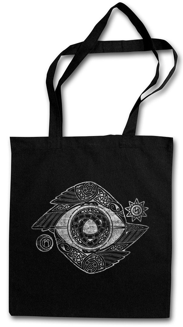 Beuteltasche Odin Eye Stofftasche Odhin Auge Walhalla Raben Hugin Vikings Munin