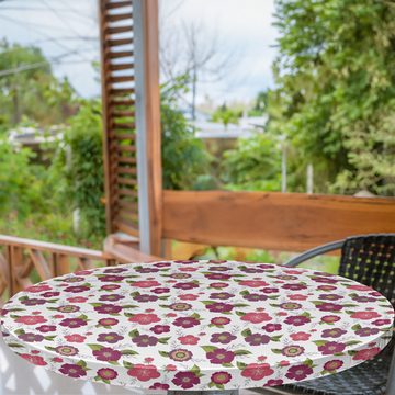 Abakuhaus Tischdecke Rundum-elastische Stofftischdecke, Blumen Romantischer Garten Petals