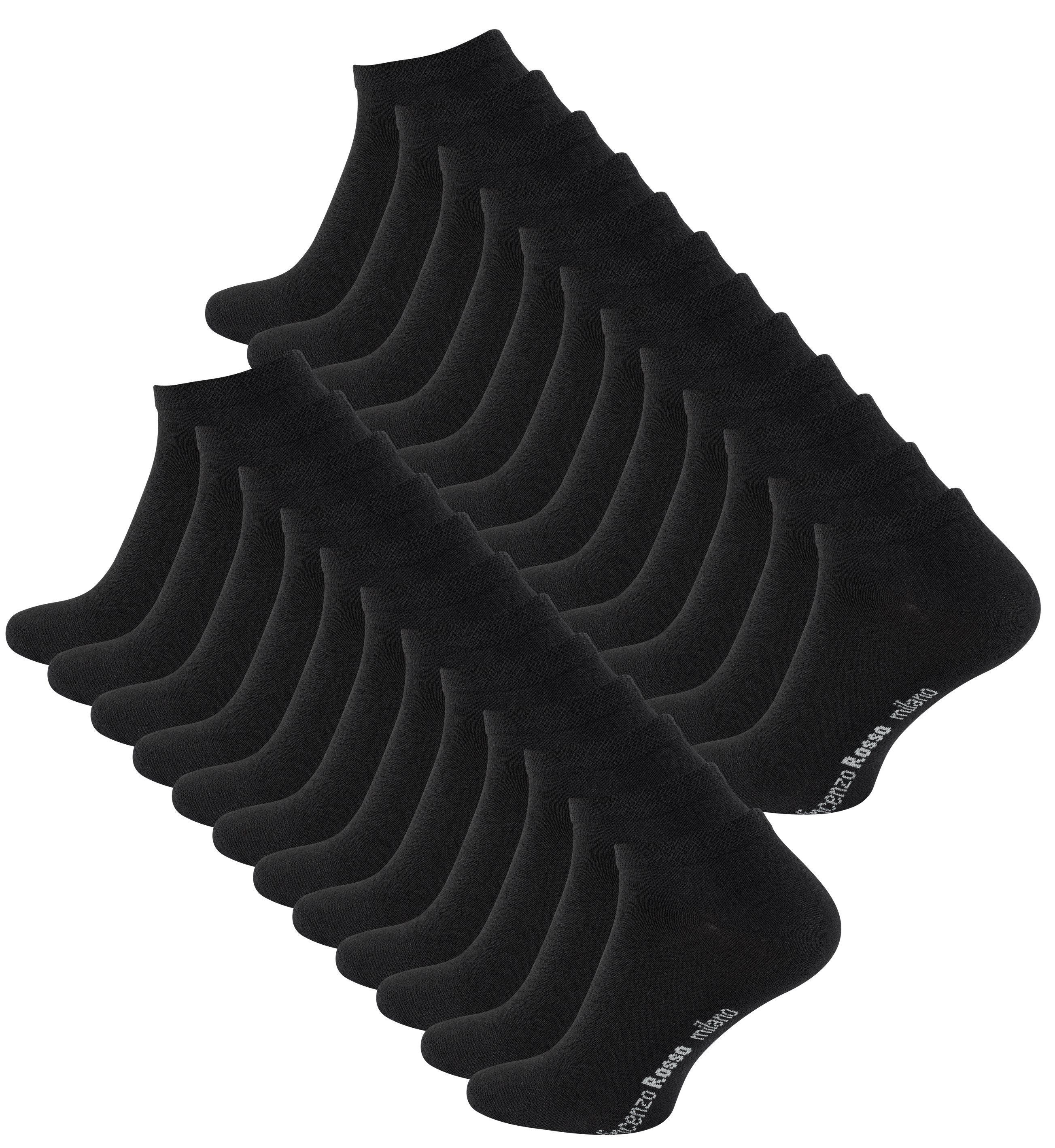 Vincenzo Rosso Sneakersocken (24-Paar) mit Softbund günstig online kaufen