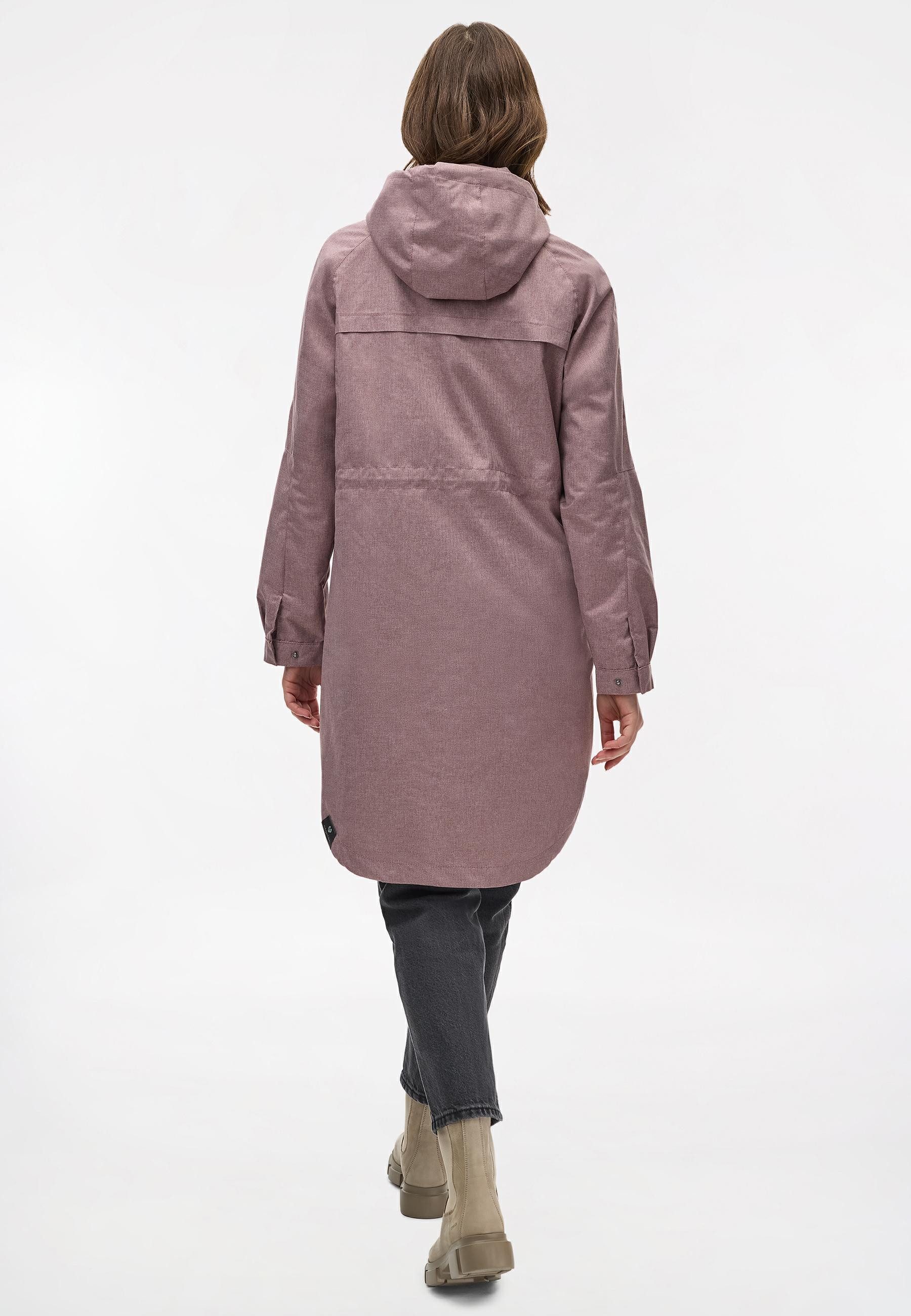 Ragwear Outdoorjacke Belinka Wasserdichte lange und sehr leichte Übergangsjacke
