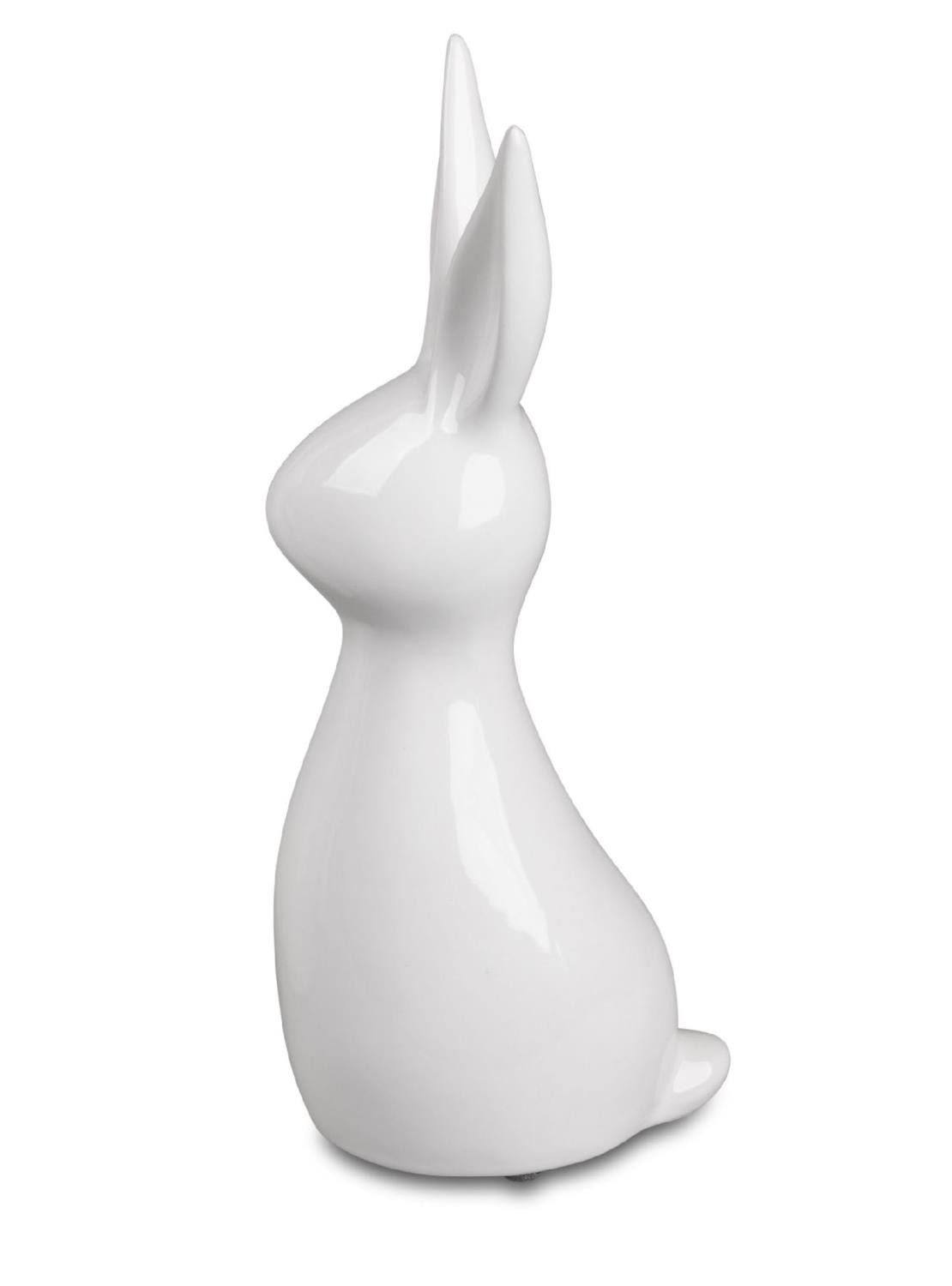 formano Dekofigur Osterzeit, Höhe: 28cm, Farbe: Weiß, Motiv: Hase