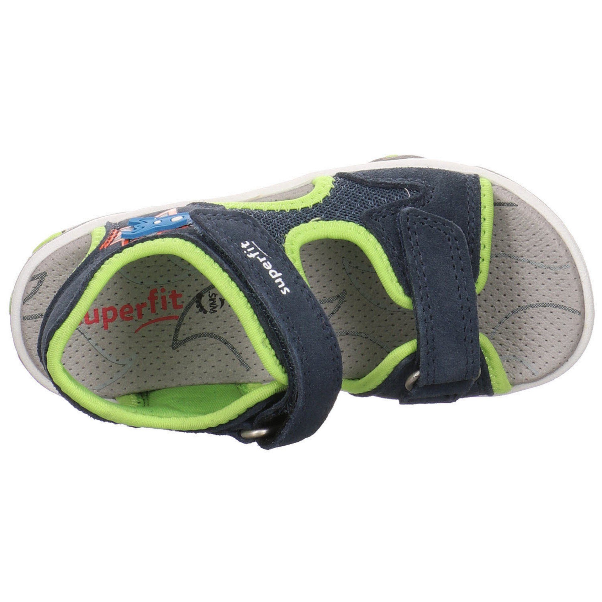 Leder-/Textilkombination Sandale Jungen 3.0 Sandale Kombi Mike sonst Superfit Sandalen blau Schuhe