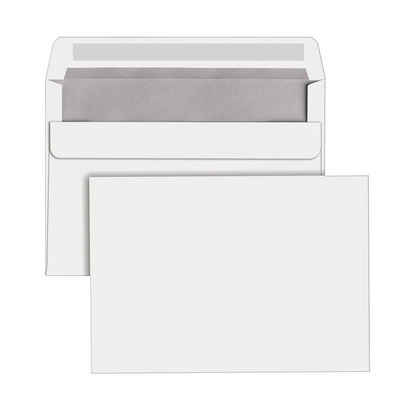 NO NAME Briefumschlag 250 Briefumschläge C6 ohne Fenster selbstklebend weiß, Papiergewicht: 75g/qm; Selbstklebend; Ohne Fenster