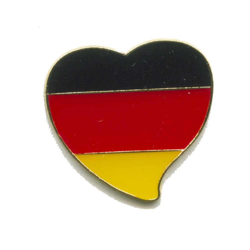 hegibaer Pins Deutschland Berlin BRD EU Patrioten Herz Metall Pin Anstecker 0380 (1-tlg), edel und exklusiv