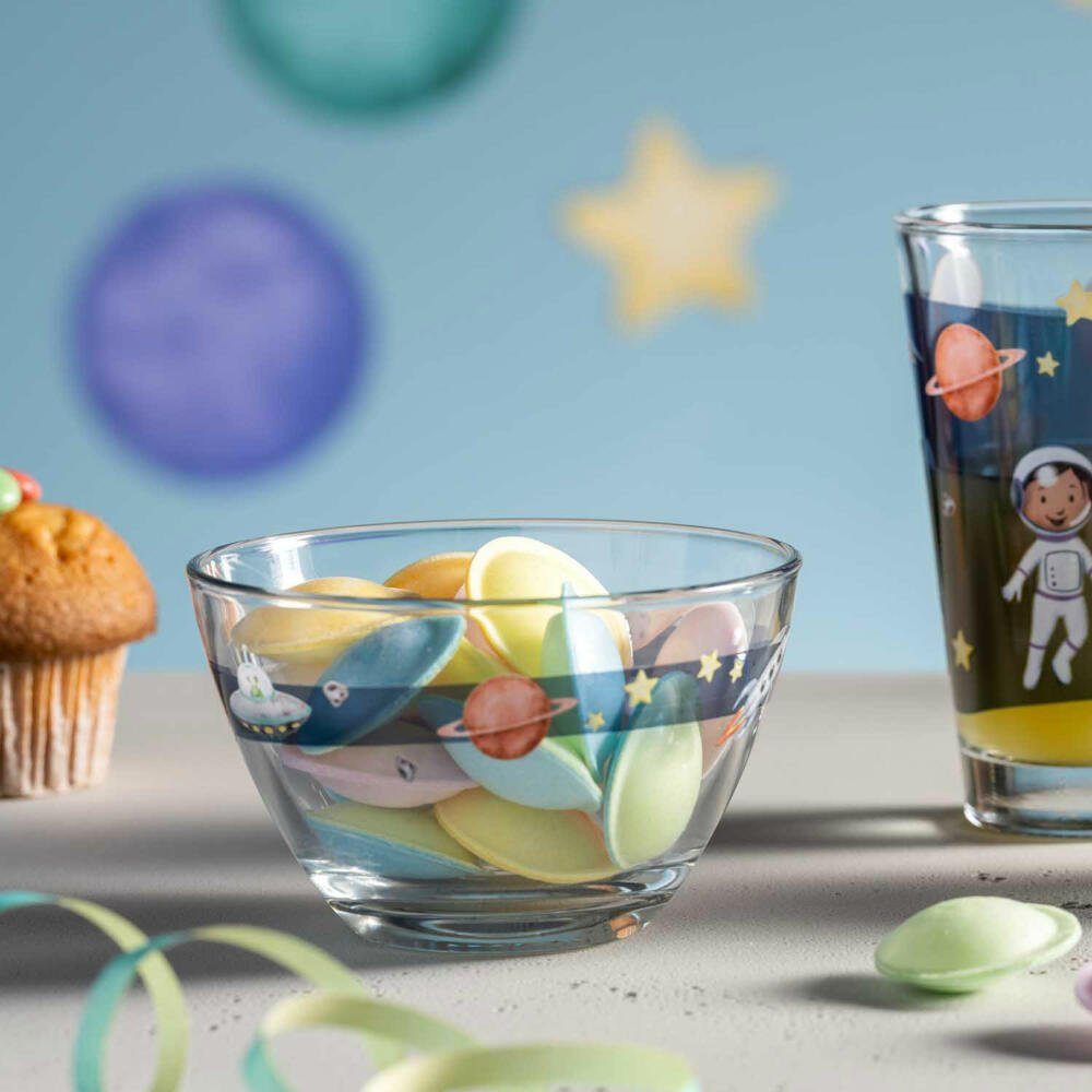 LEONARDO Schale Bambini Avventura Weltall, 12 cm, Kalk-Natron-Glas