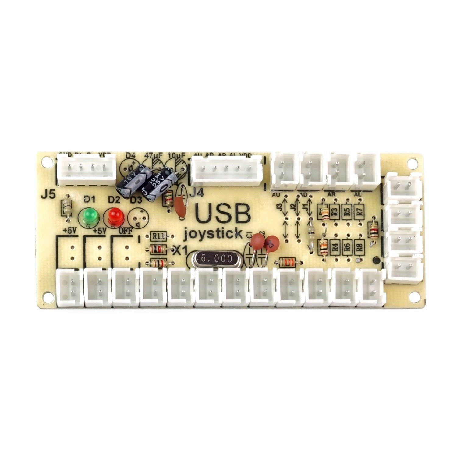 Zero Delay Arcade USB Encoder, mit Kabelset Controller