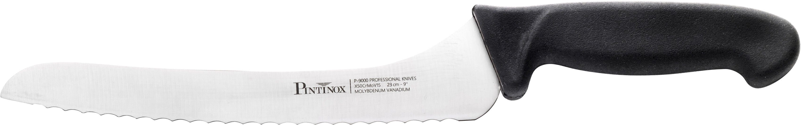 PINTINOX Brotzeitmesser Coltelli P9000 (1 Stück), mit rutschfestem Kunststoffgriff, Klingenlänge 23 cm