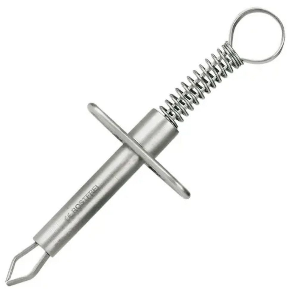 DocMed Zeckenpinzette Zeckenzange mit Halter, Zeckenentferner, 1-tlg., Aus Metall, mit Feder und Halter, Kompakt und leicht