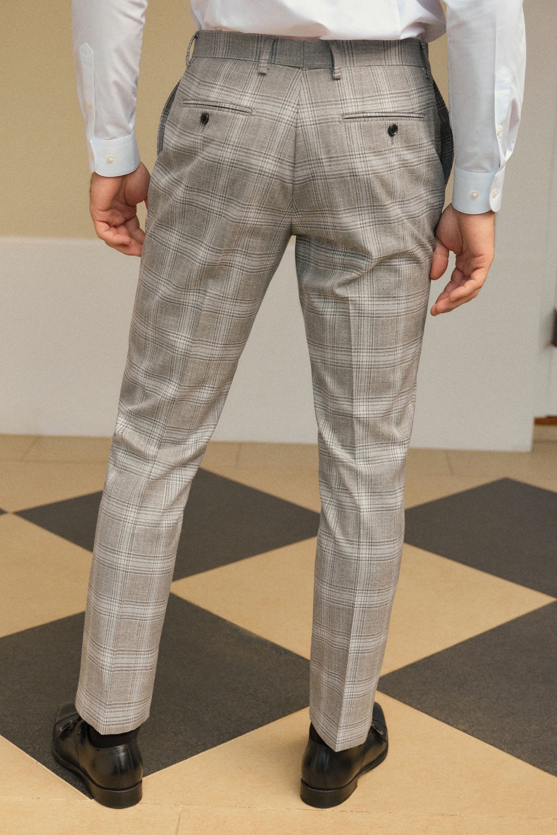 Next Anzughose Karierter Anzug im Slim-Fit: günstig online kaufen