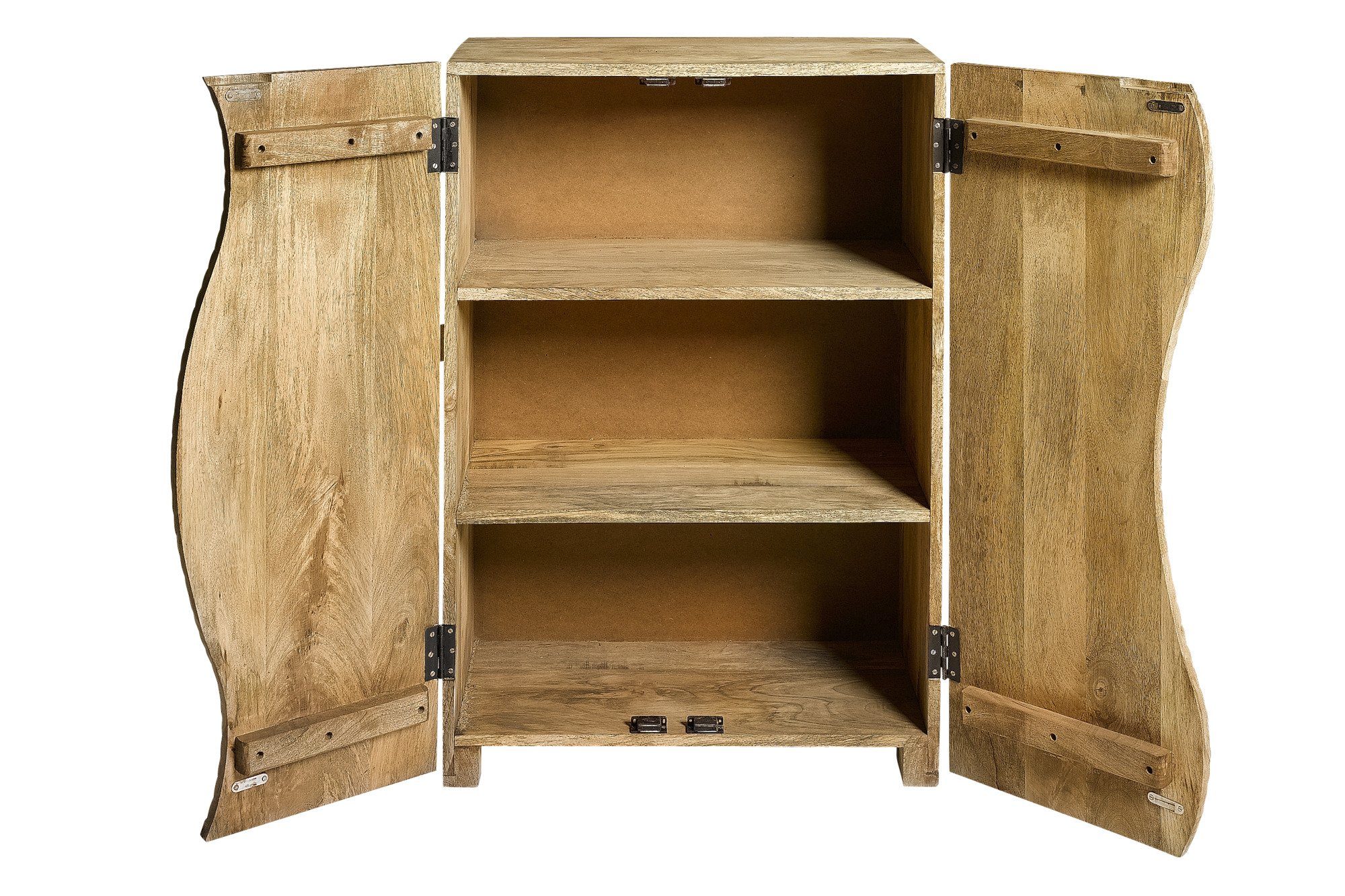 heine home Kommode von Hand geschnitzt, Korpus und Fronten aus massivem