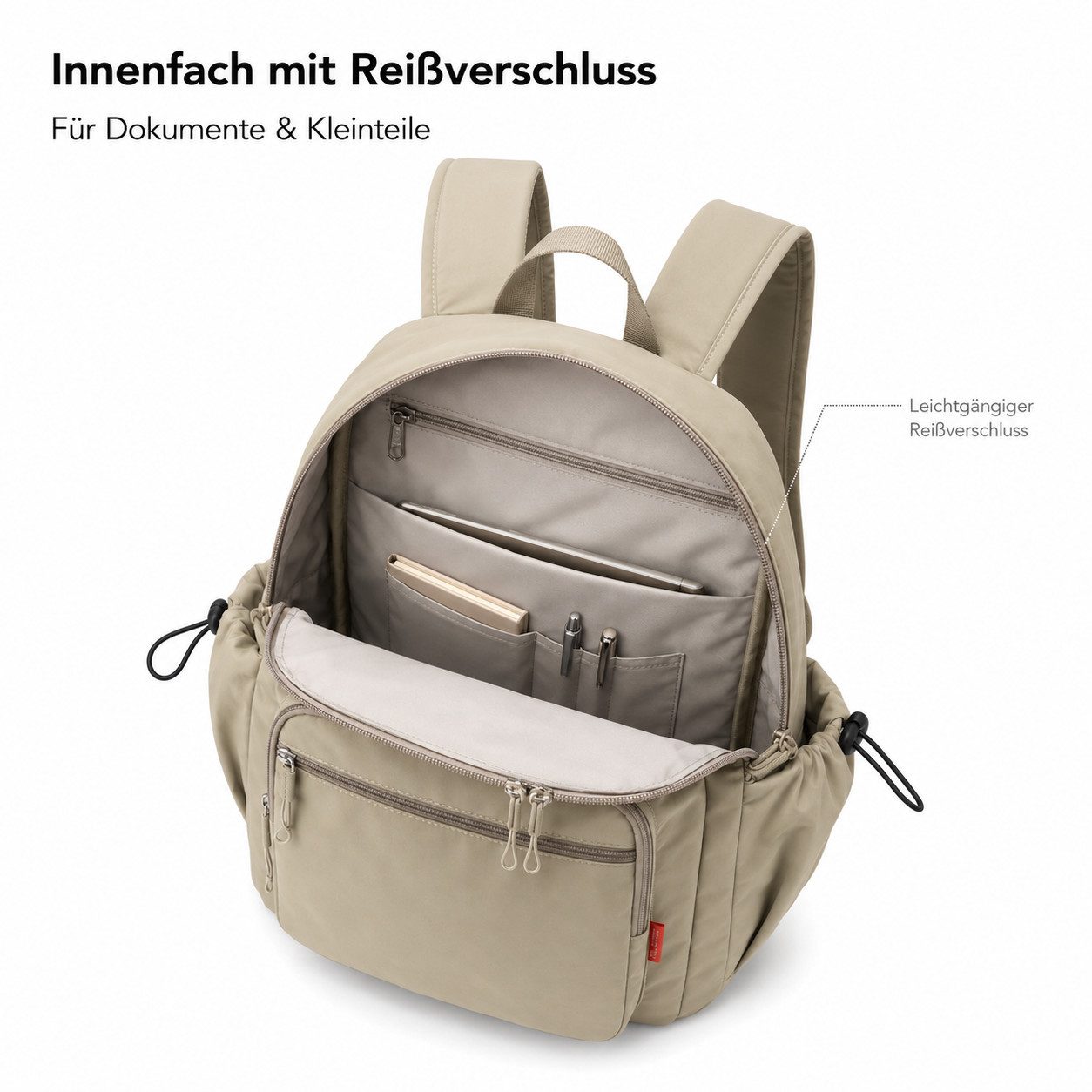 OYLCDI Rucksack Reiserucksack Freizeitrucksack Tagesrucksack mit Reißverschlussfach (42 x 31 x 22 cmgroßes Fassungsvermögen,Handgepäck Rucksack, verstellbaren S – Bild 2 von 5