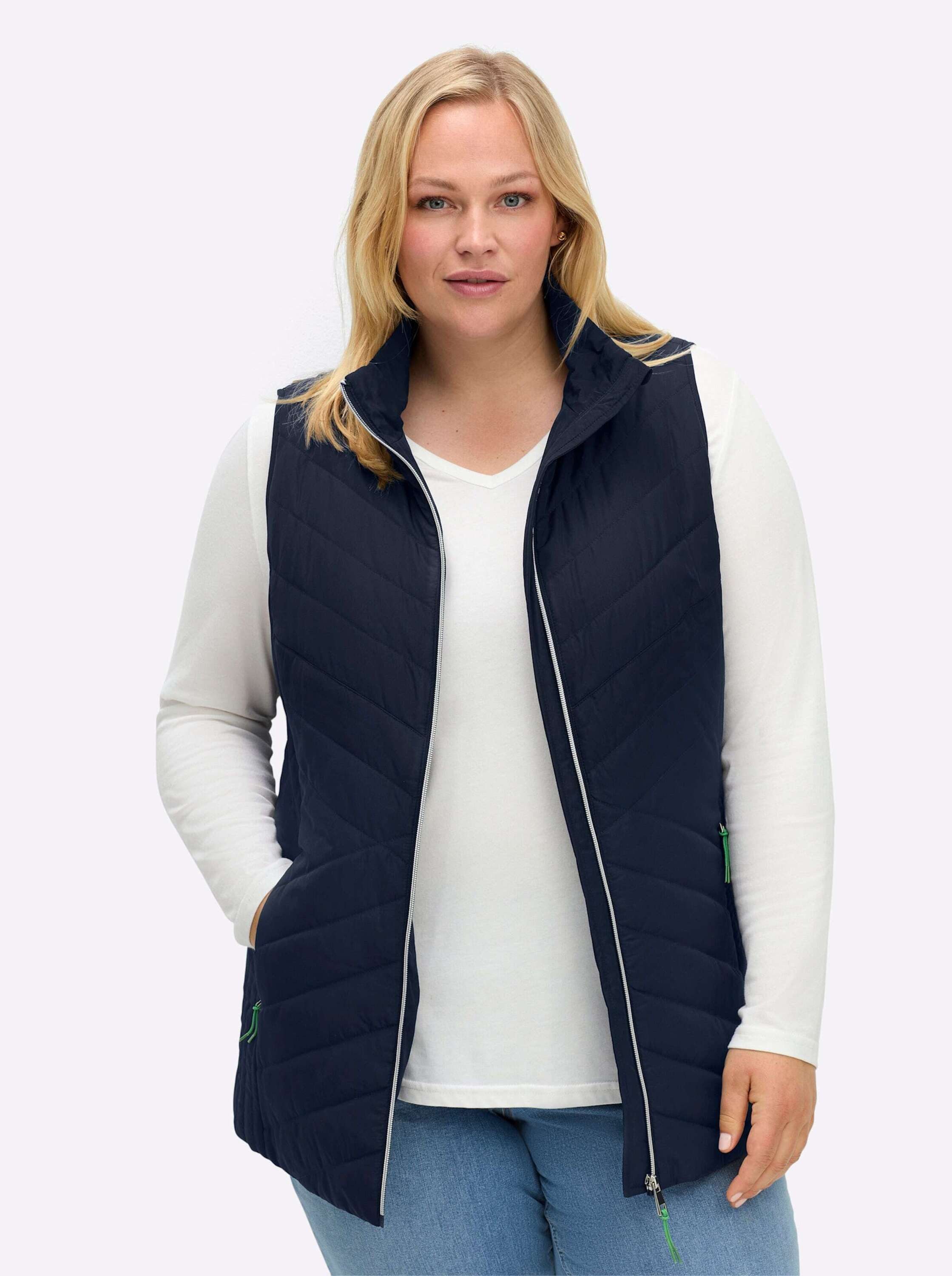 Sheego Jerseyweste Steppweste