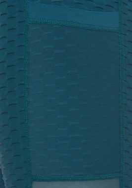 vivance active Radlerhose -Sporthose mit Wabendesgin und zwei Taschen