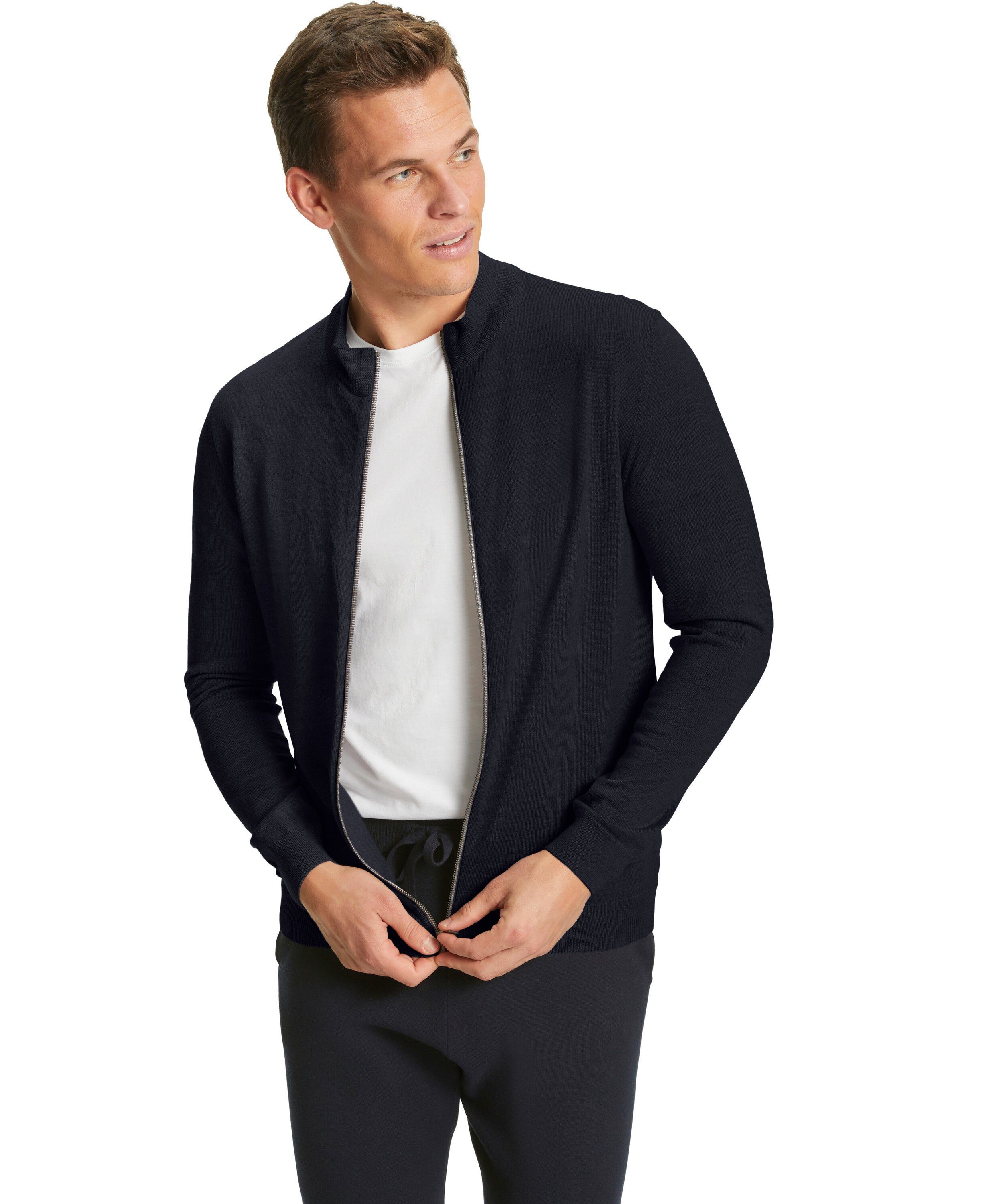 FALKE Strickjacke Zip-Jacke aus Merinowolle (1-tlg) aus Merinowolle