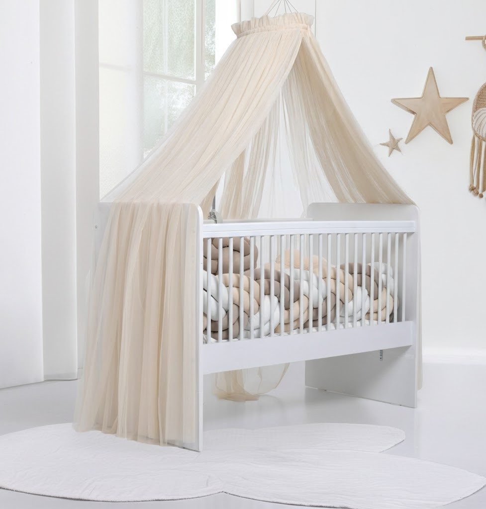 Baby Fancyroom Betthimmel Betthimmel aus 12 Meter Tüll aus 1. Klasse für Kinderbett Gitterbett, Himmel für Babybett Kinderbett