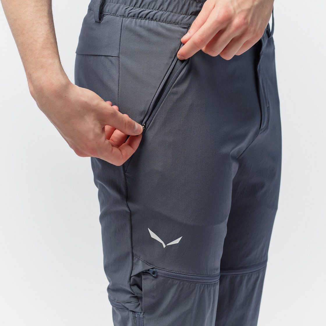 Salewa Trekkinghose Softshell-Wanderhose Talveno 2in1 DST (wasserabweisend) mit