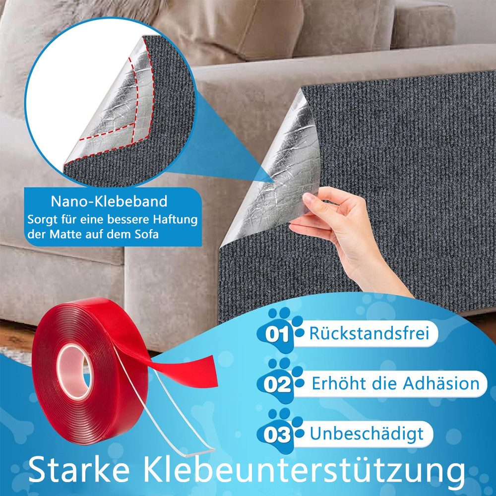 TUWENA Kratzmatte Selbstklebende Kratzschutzmatte, DIY Kratzbrett, Kratzschutz Sofa