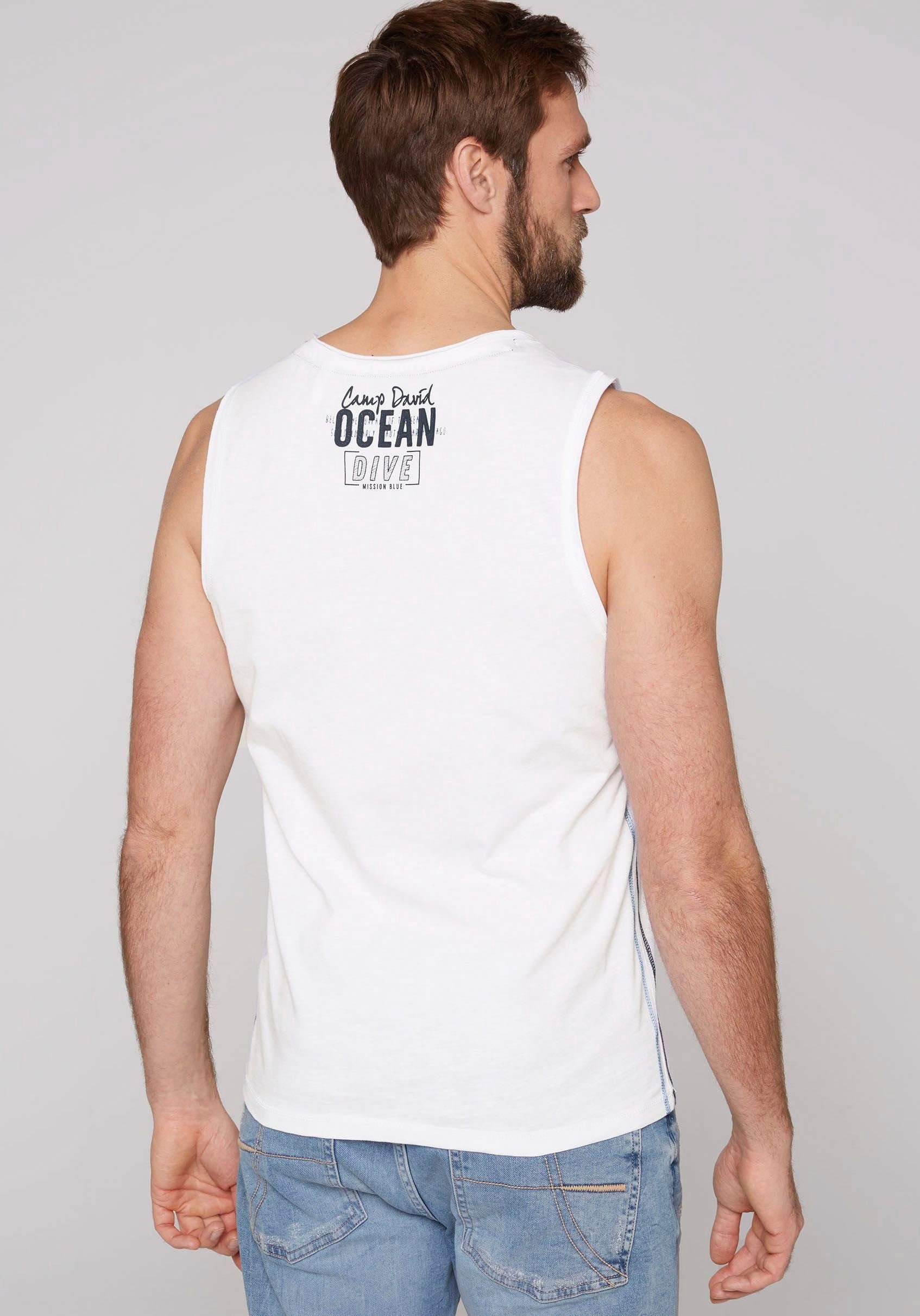 CAMP DAVID Tanktop mit Logodruck