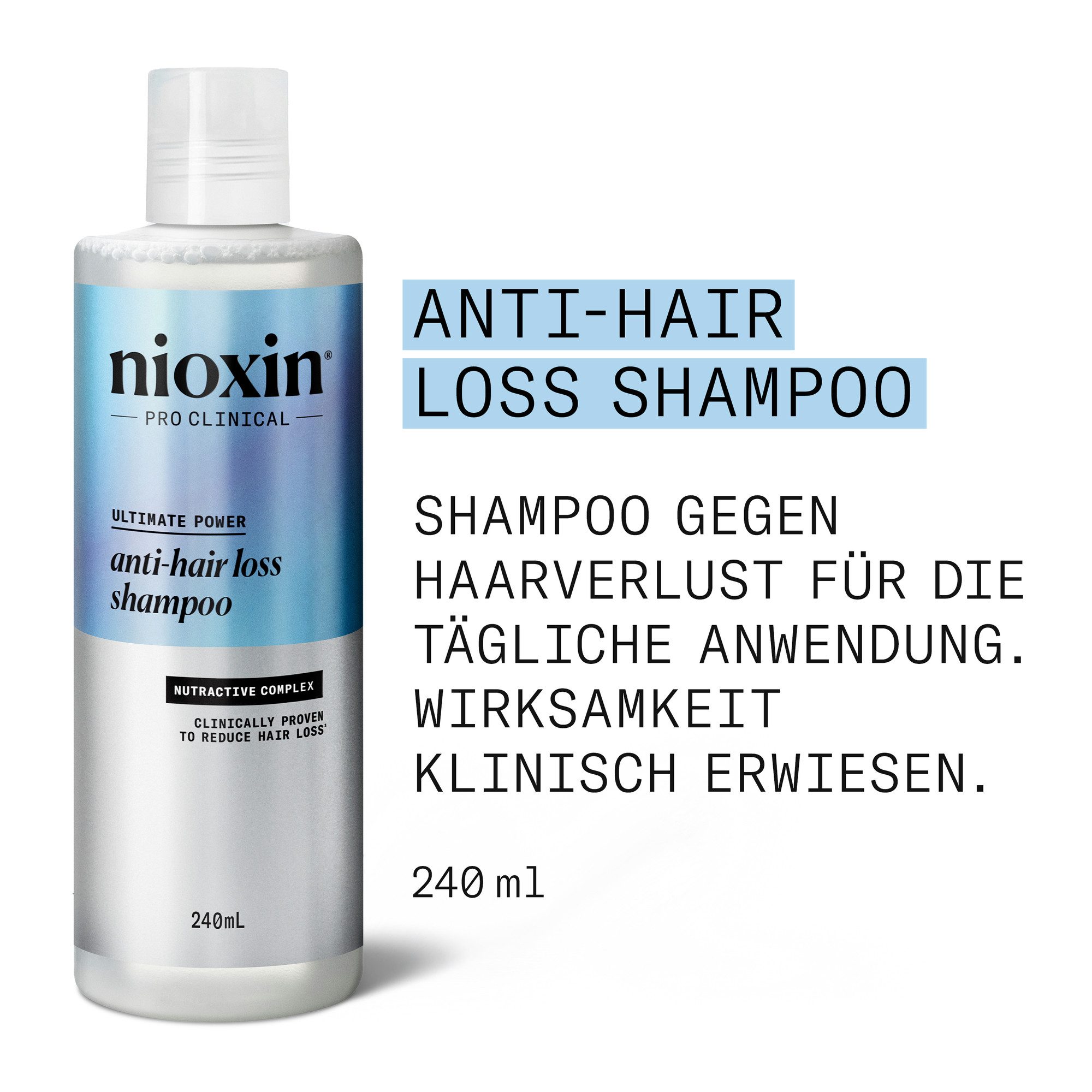 Nioxin Kopfhaut-Pflegeshampoo NIOXIN ANTI-HAIR LOSS SHAMPOO, nährend, pflegend, gegen Haarverlust