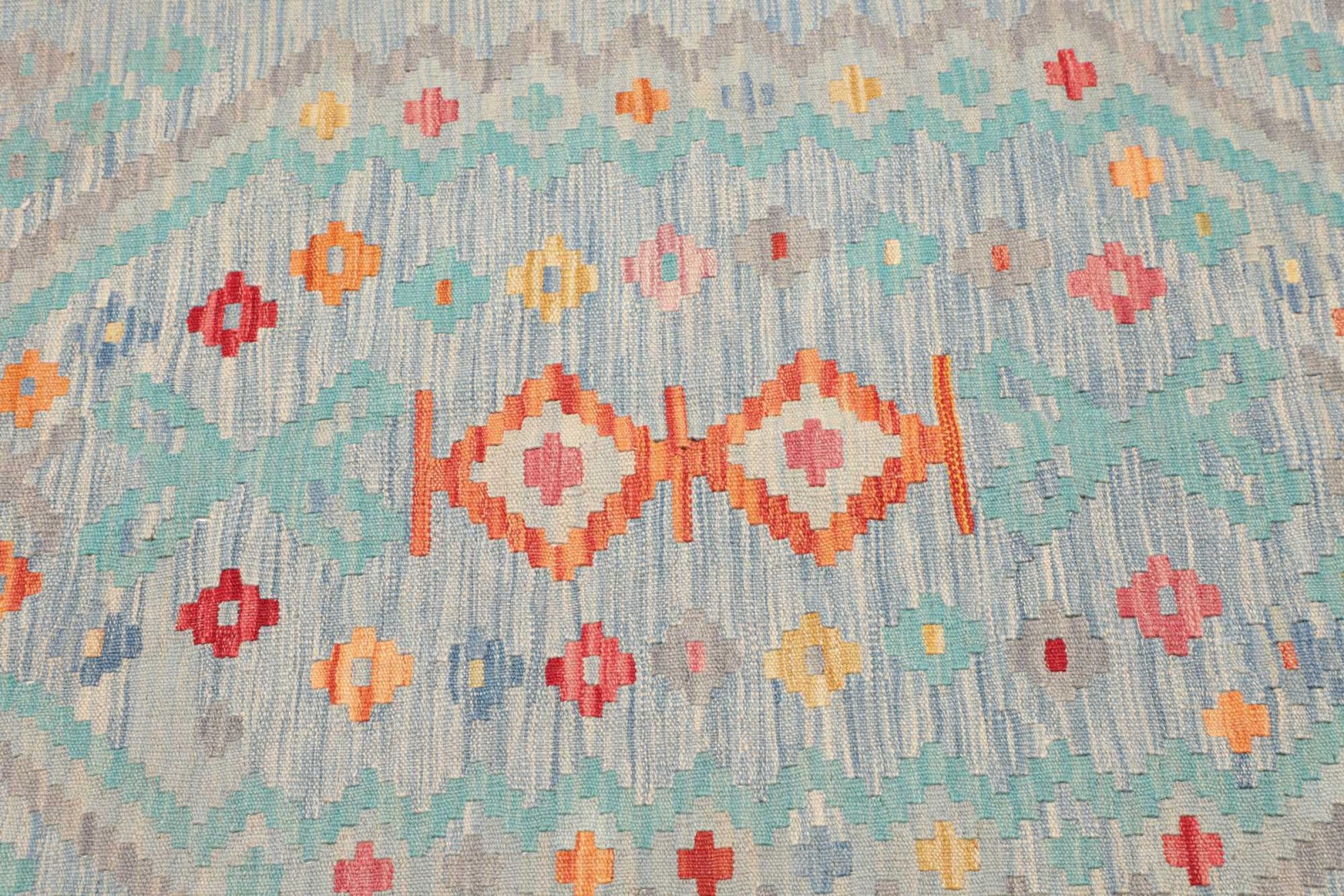 Nain Trading Orientteppich Kelim Afghan 104x146 Handgewebter Orientteppich, rechteckig, Höhe: 5 mm