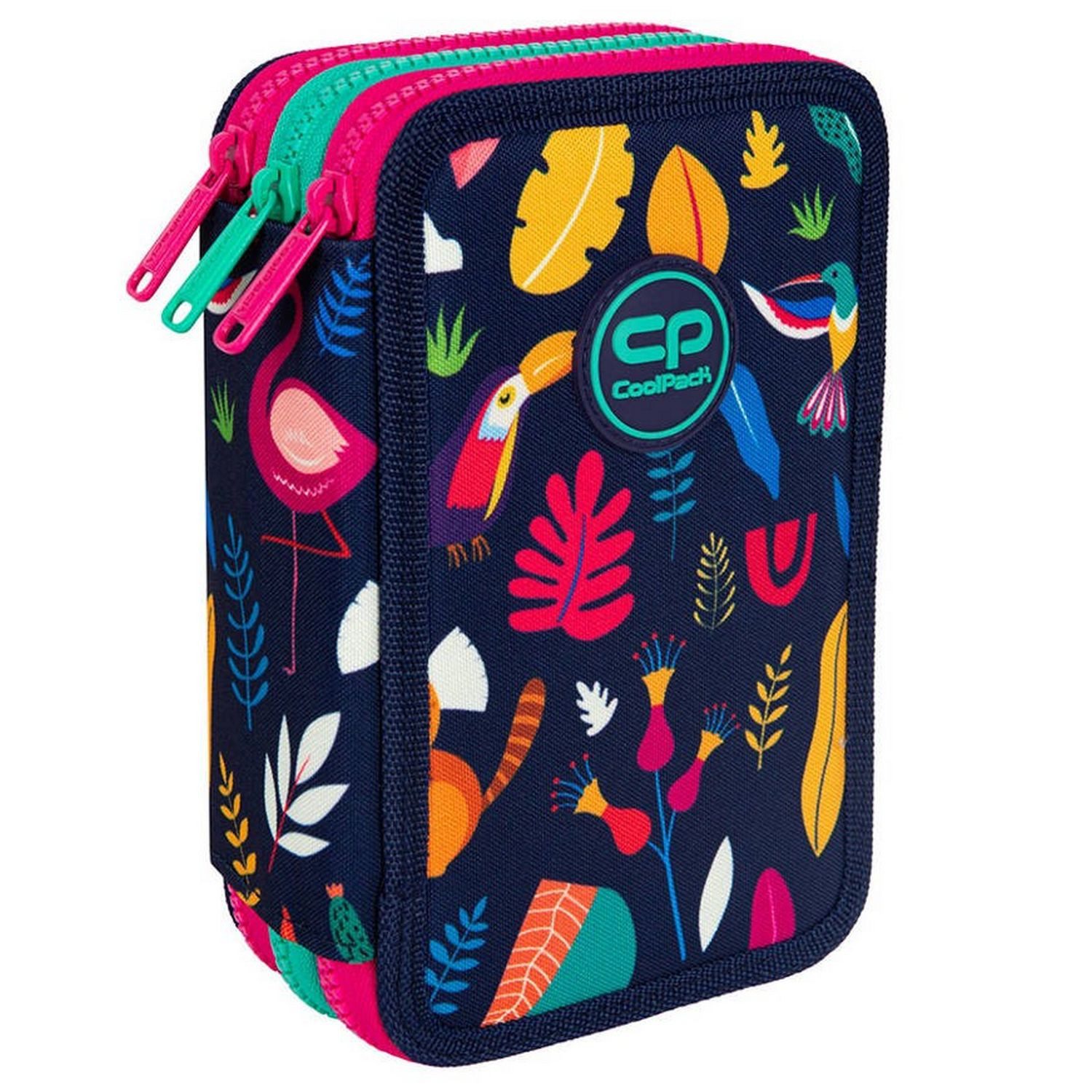 CoolPack Federmäppchen COOLPACK - JUMPER 3 - Dreifach-Federmäppchen mit Zubehör - LADY COLOR