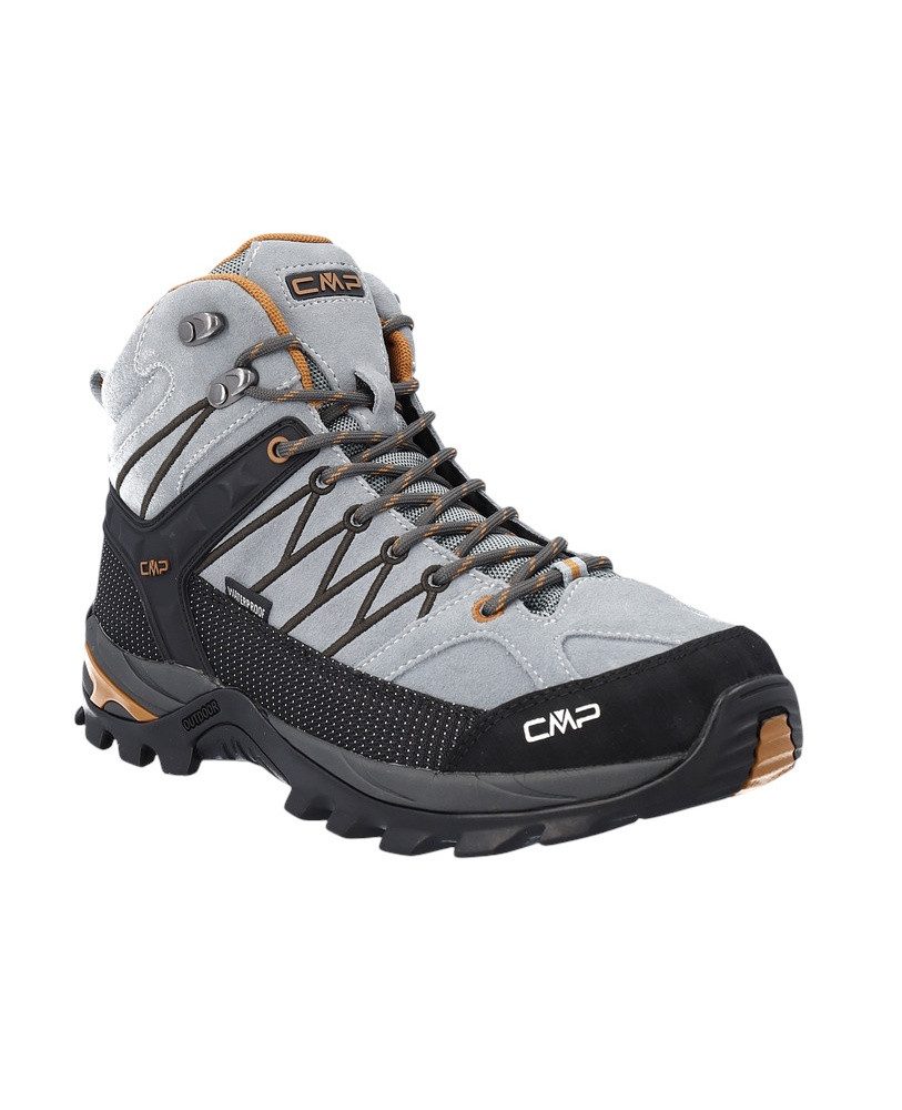 CMP Rigel Mid WP (Trekking, wasserdicht) perlgrau/orange Herren Wanderschuh günstig online kaufen