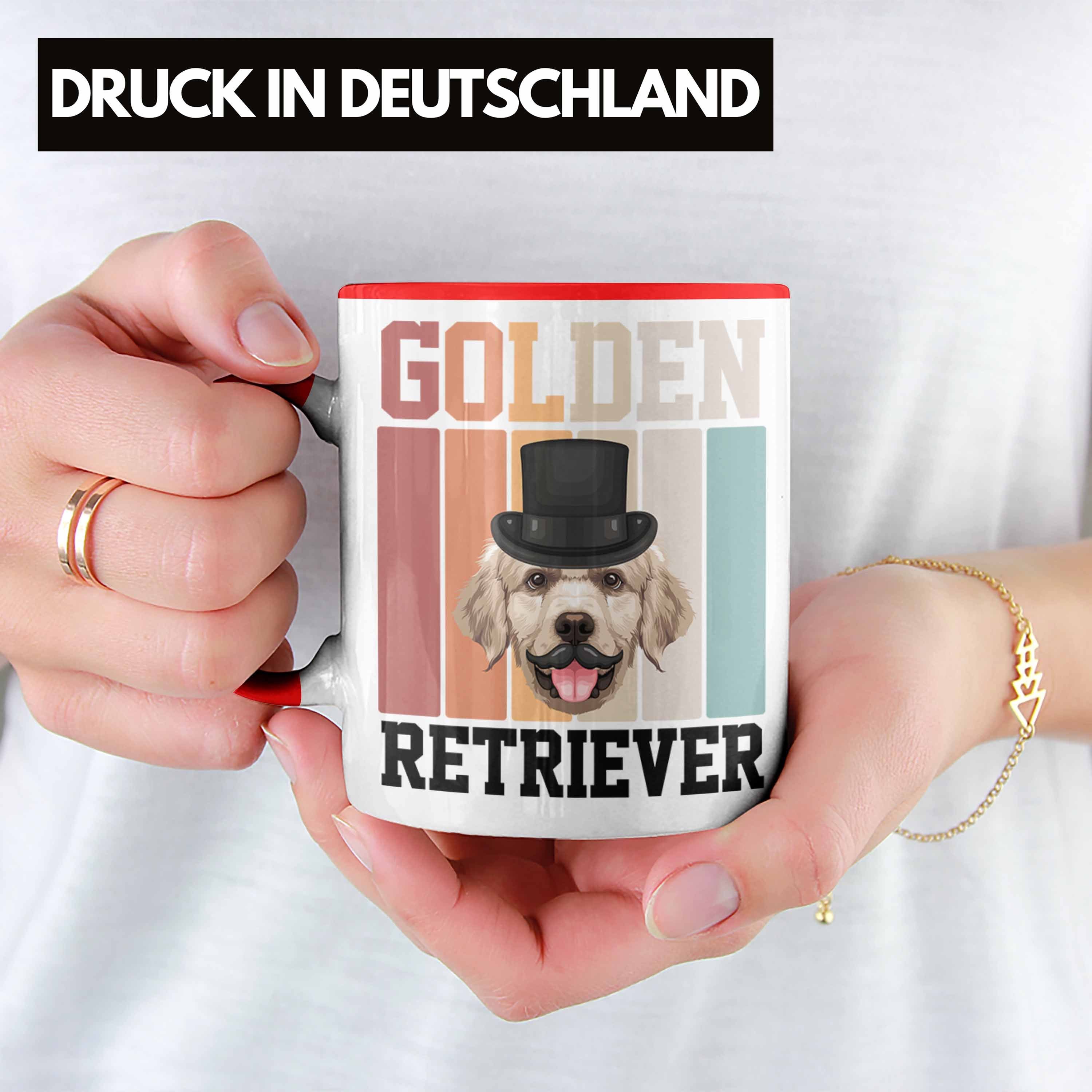 Besitzer Rot Golden Tasse Spruch Trendation Geschenkidee Tasse Lustiger Geschenk Retriever
