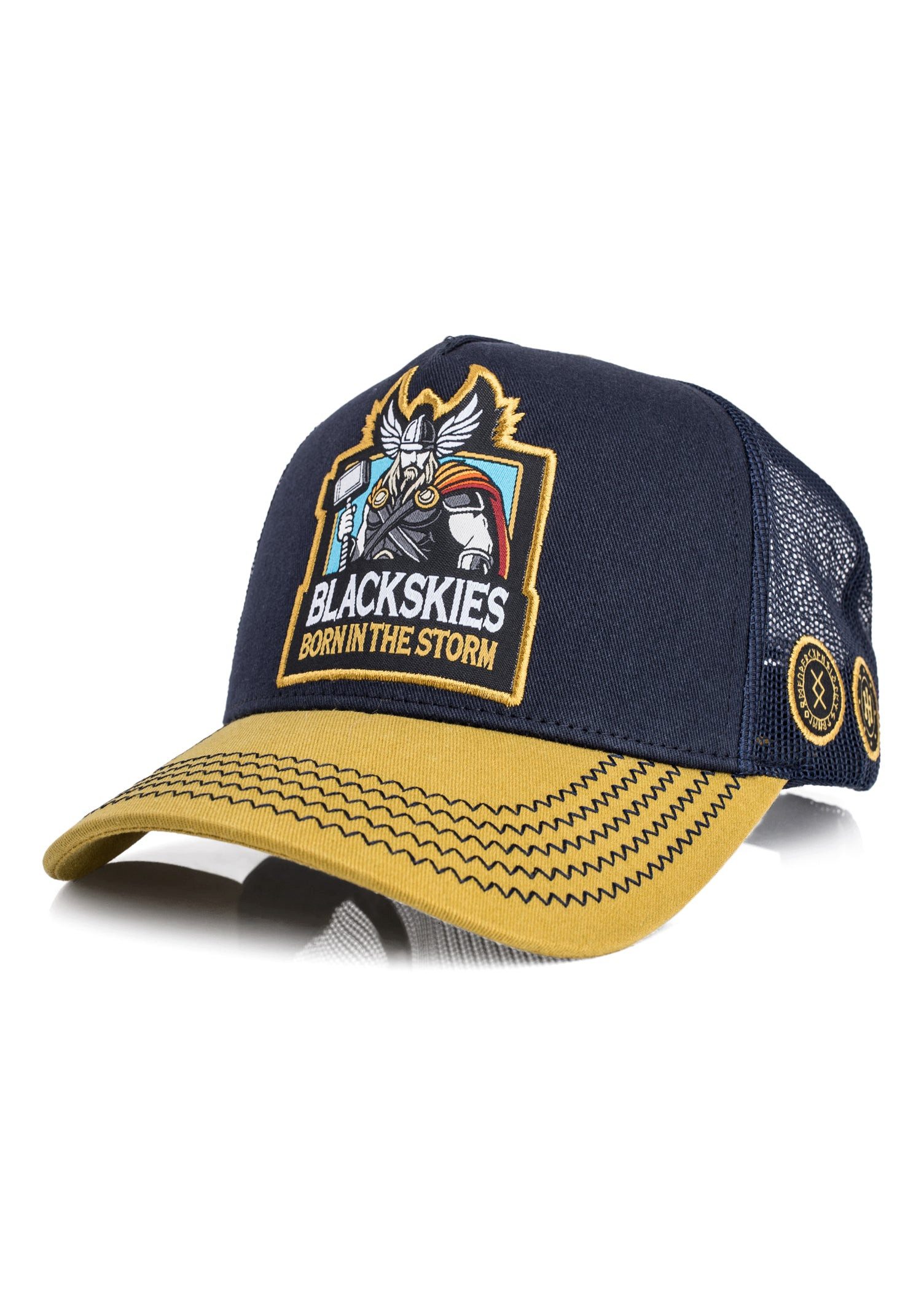 Blackskies Baseball Cap Born in the Storm Trucker Cap