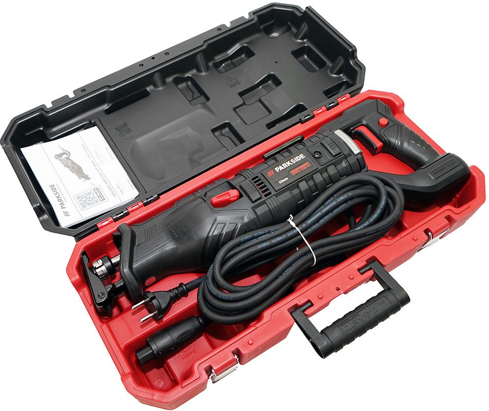 PARKSIDE PERFORMANCE® Säbelsäge PPFS 1250 im Transportkoffer, Integrierte LED-Arbeitsleuchte