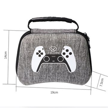 Tadow PS5 Gamepad Aufbewahrungstasche, Schutzhülle, EVA-Griff-Tasche PlayStation 5-Controller (Hartschale, sturzsicher, für PS5 Gamepad)