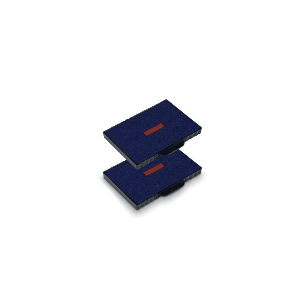 TRODAT 2 Ersatzstempelkissen 6/511/2 blau/rot 8,5 x 5,5 cm Stempelkissen