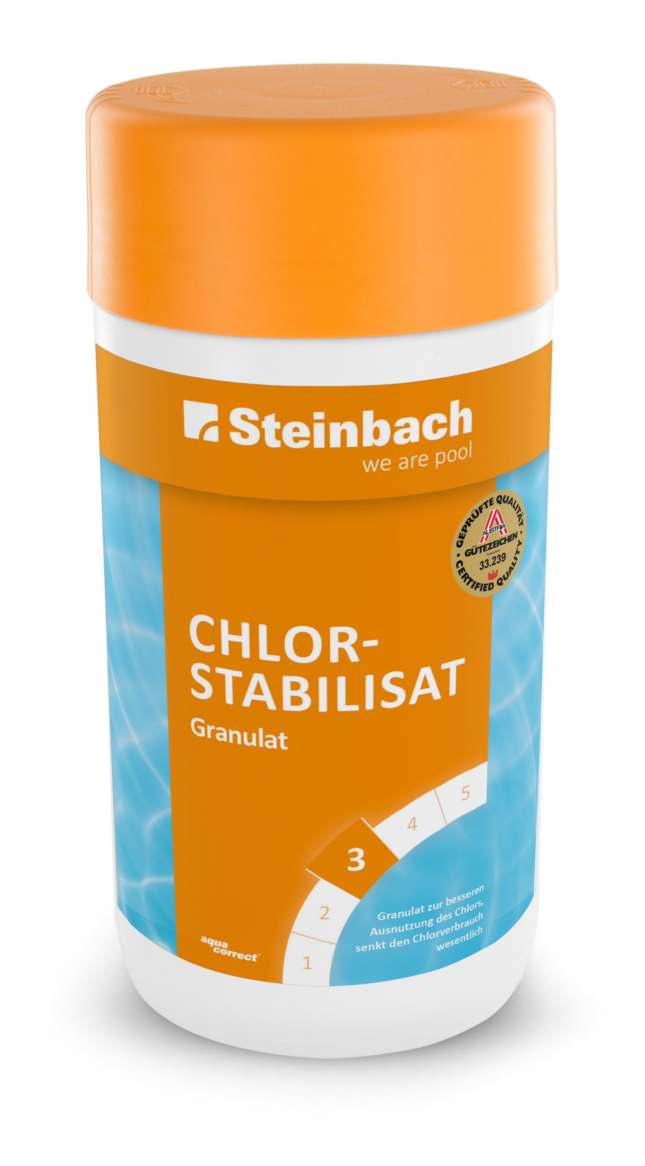 Poolpflege Steinbach Chlorstabilisat Granulat 1 kg