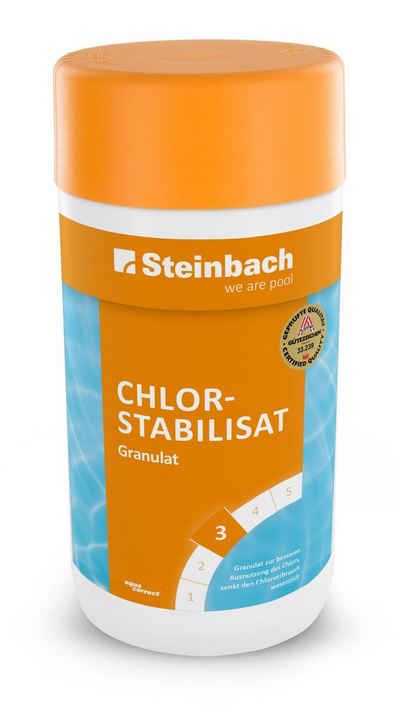 Steinbach Poolpflege Steinbach Chlorstabilisat Granulat 1 kg, (Spar-Set)