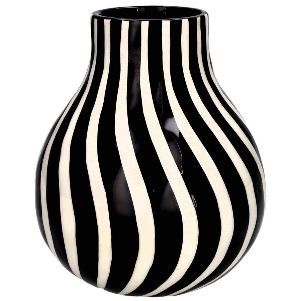 Giftcompany Dekovase Vase Artisan Schwarz Weiß (19,6cm)