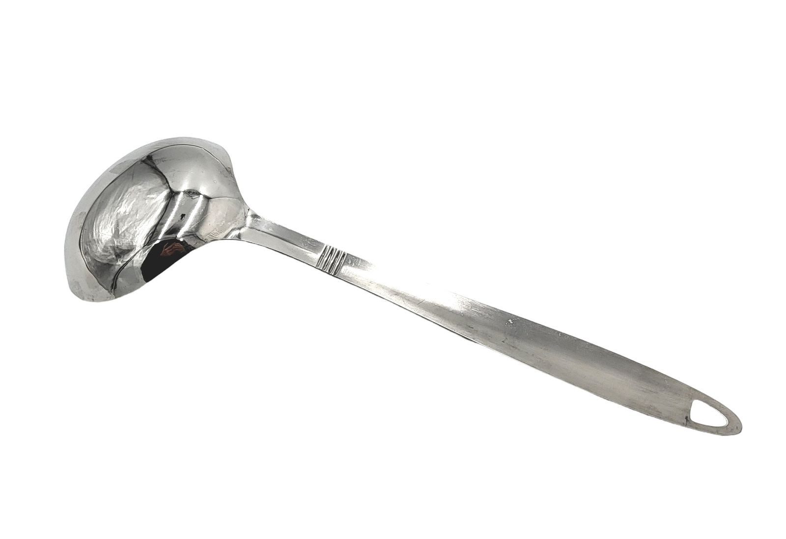 BURI Schöpflöffel Schöpfkelle aus Edelstahl 28,5cm Suppenkelle Saucenlöffel Saucenkelle