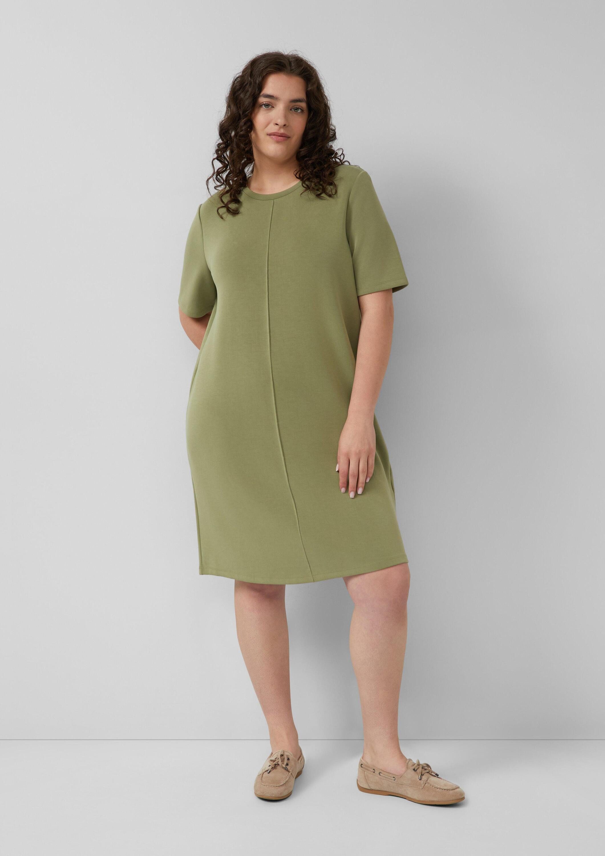 s.Oliver Minikleid Kleid Scuba-Kleid mit Biese