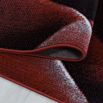 Teppich Abstrakt Design, Teppium, Rechteckig, Höhe: 9 mm, Kurzflor Teppich Abstrakt Design Teppich Rot Teppich Wohnzimmer
