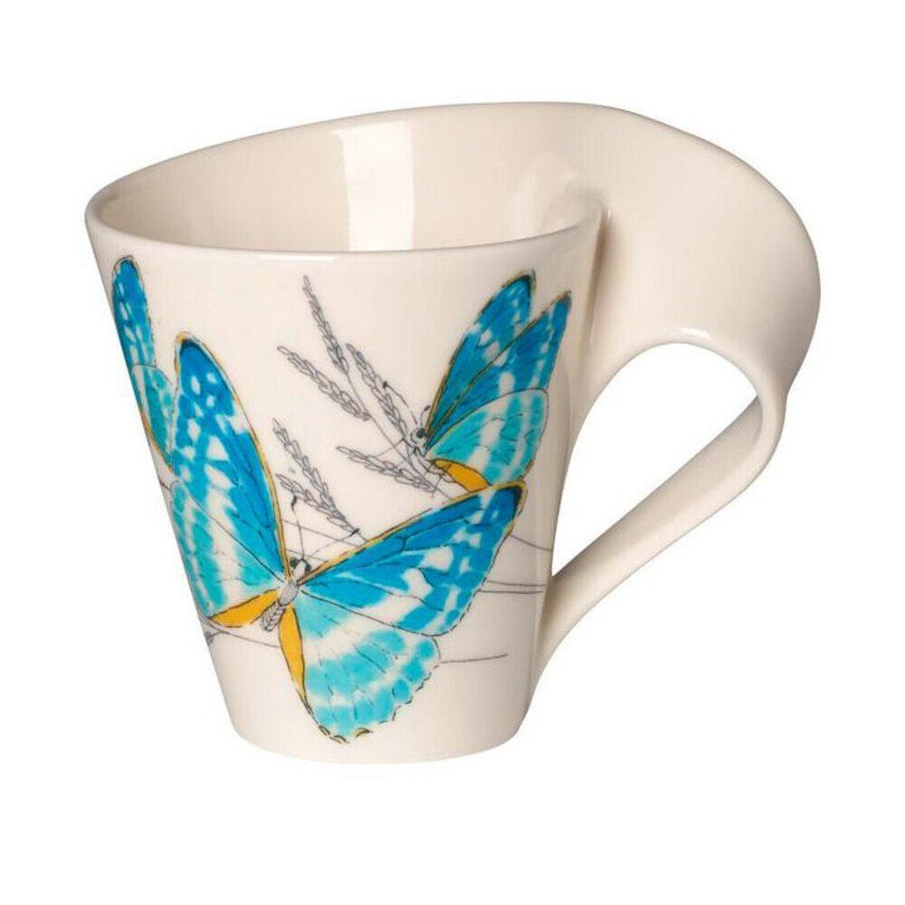 Villeroy & Boch Becher Henkelbecher 0,24 l NewWave Caffè Morpho cypris, 1-tlg., Premium Porcelain, Henkelbecher, 0,24 l, Premium Porcelain