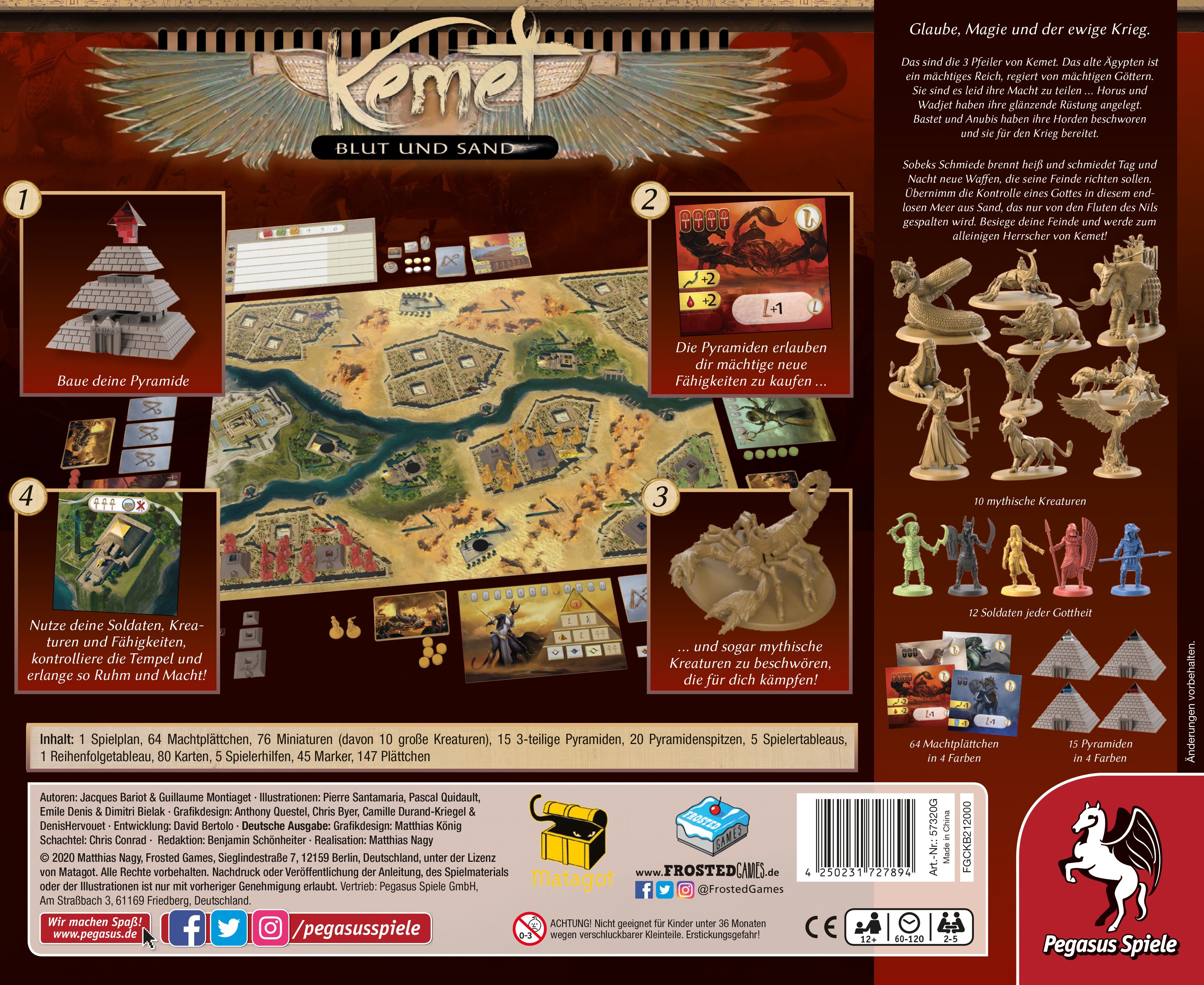 Pegasus Spiele Spiel Kemet Blut und Sand - Frosted Games
