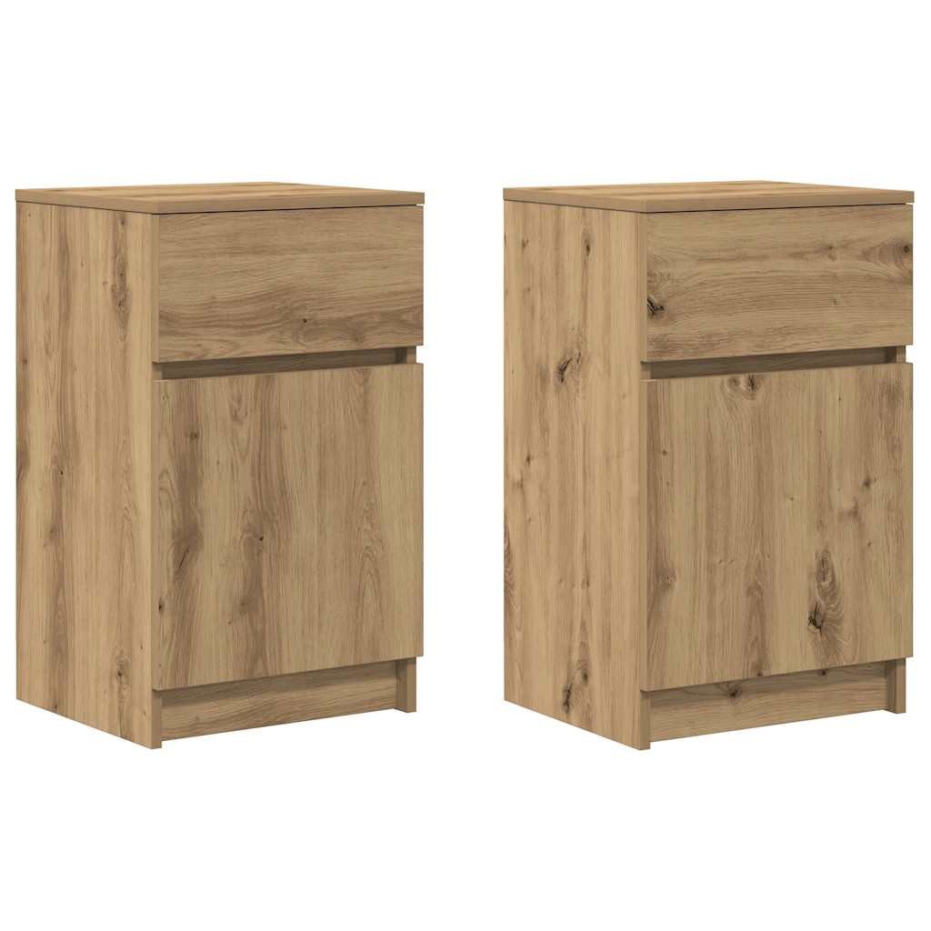 vidaXL Nachttisch Nachttische 2 Stk. Artisan-Eiche günstig online kaufen