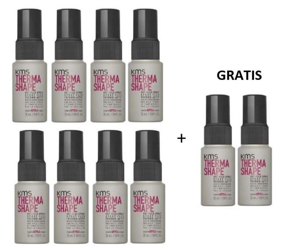 GRATIS 10-tlg., Thermashape Spray, KMS 8x + Hitzeschutz Hot mittlerer Reiseset, Haarspray ml, Halt, 25 2x 25ml Flex