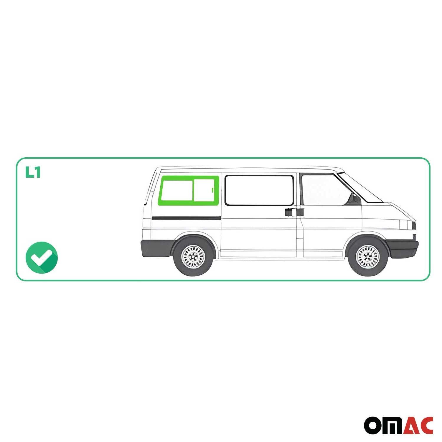 OMAC Fenster Seitenfenster für VW T4 Transporter 1990-2003 Hinten Rechts L1 RS, (1 St), Haltbar, Langlebig
