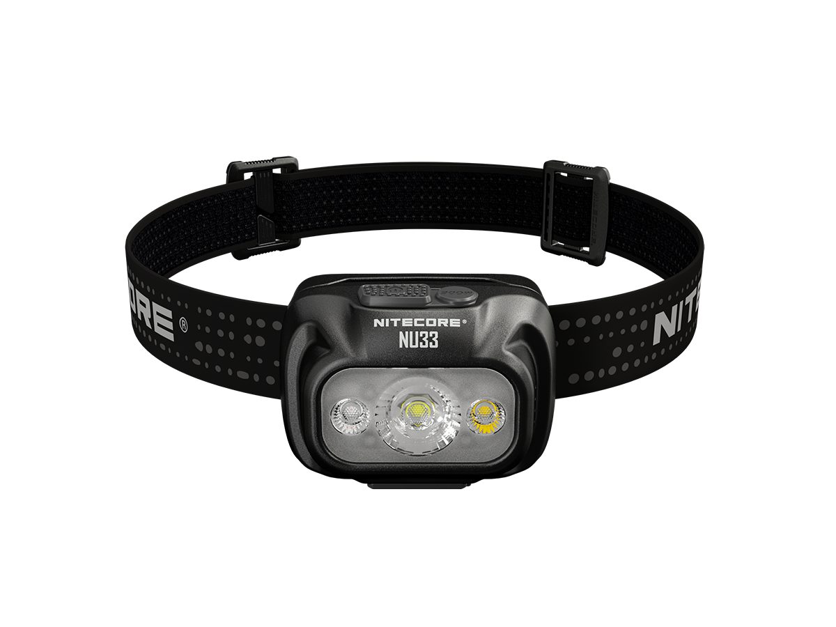 LED Taschenlampe Stirnlampe NU33, USB-C-aufladbare LED Kopflampe, 700 Lumen, Rotlicht