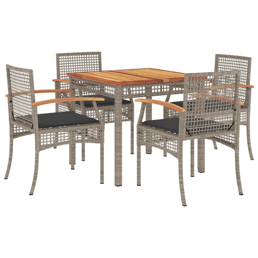 vidaXL Garten-Essgruppe 5-tlg. Garten-Essgruppe mit Kissen günstig online kaufen