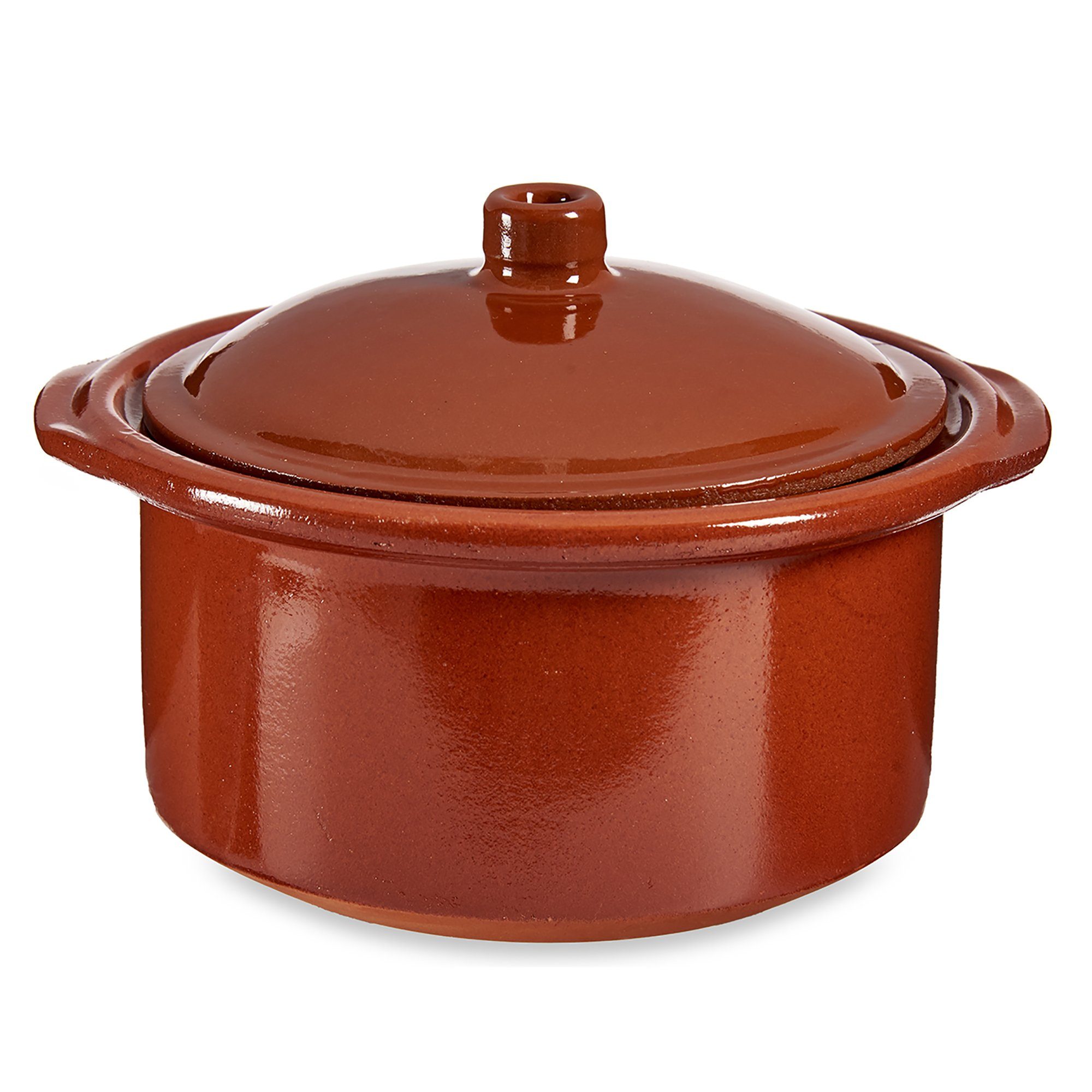 Annastore Dampfgartopf Tontopf Cocotte mit Deckel - ofenfest und hitzebeständig, Auflaufform, Cocotte Ofentopf