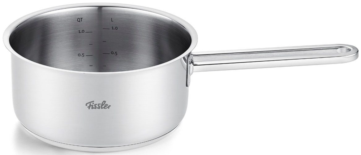 Fissler Kasserolle Viseo® Pro, Edelstahl 18/10 (1-tlg), Edelstahl-Stielkasserolle mit Superthermic Boden