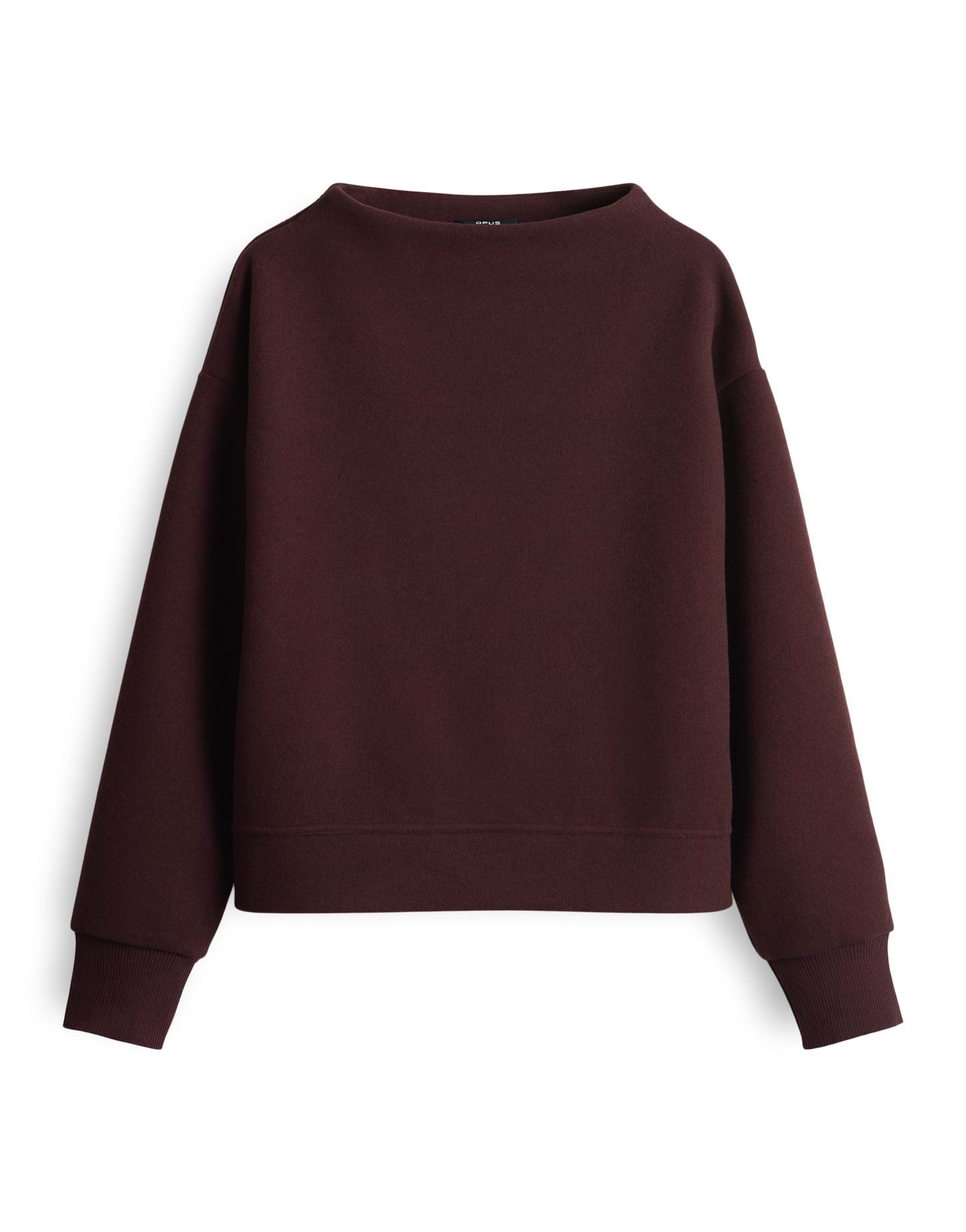 OPUS Sweatshirt GRUGER aus recyceltem Polyester überschnittene Schulter mit günstig online kaufen