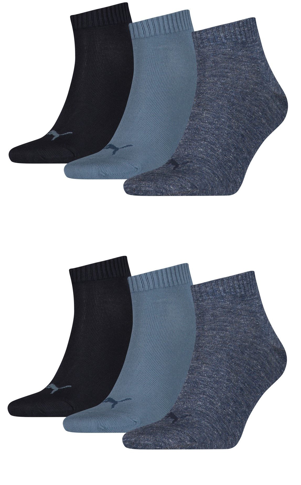 PUMA Sportsocken Puma Quarter Socken Sportsocken im 6er Pack