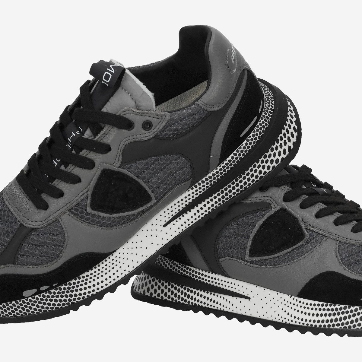 PHILIPPE MODEL Philippe Model OLYMPIQUE LOW, Sneaker, Schwarz, kombiniert, Herren Sneaker